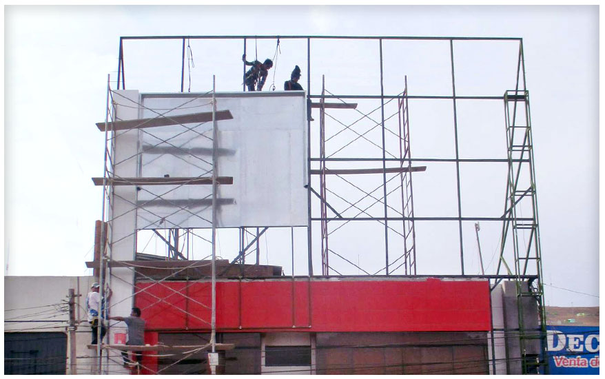  ESTRUCTURAS METALICAS LIMA PERU, PANELES PUBLICITARIOS, LETREROS LUMINOSOS LIMA PERU, VALLAS PUBLICITARIAS LIMA PERU 